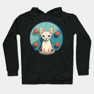 Devon Rex Cat Xmas Ornament, Love Cats Hoodie